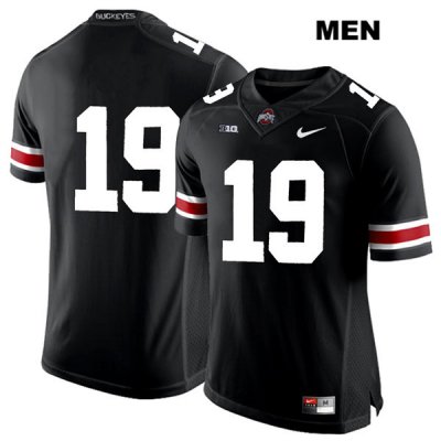 Men's NCAA Ohio State Buckeyes Dallas Gant #19 College Stitched No Name Authentic Nike White Number Black Football Jersey LI20H38CM